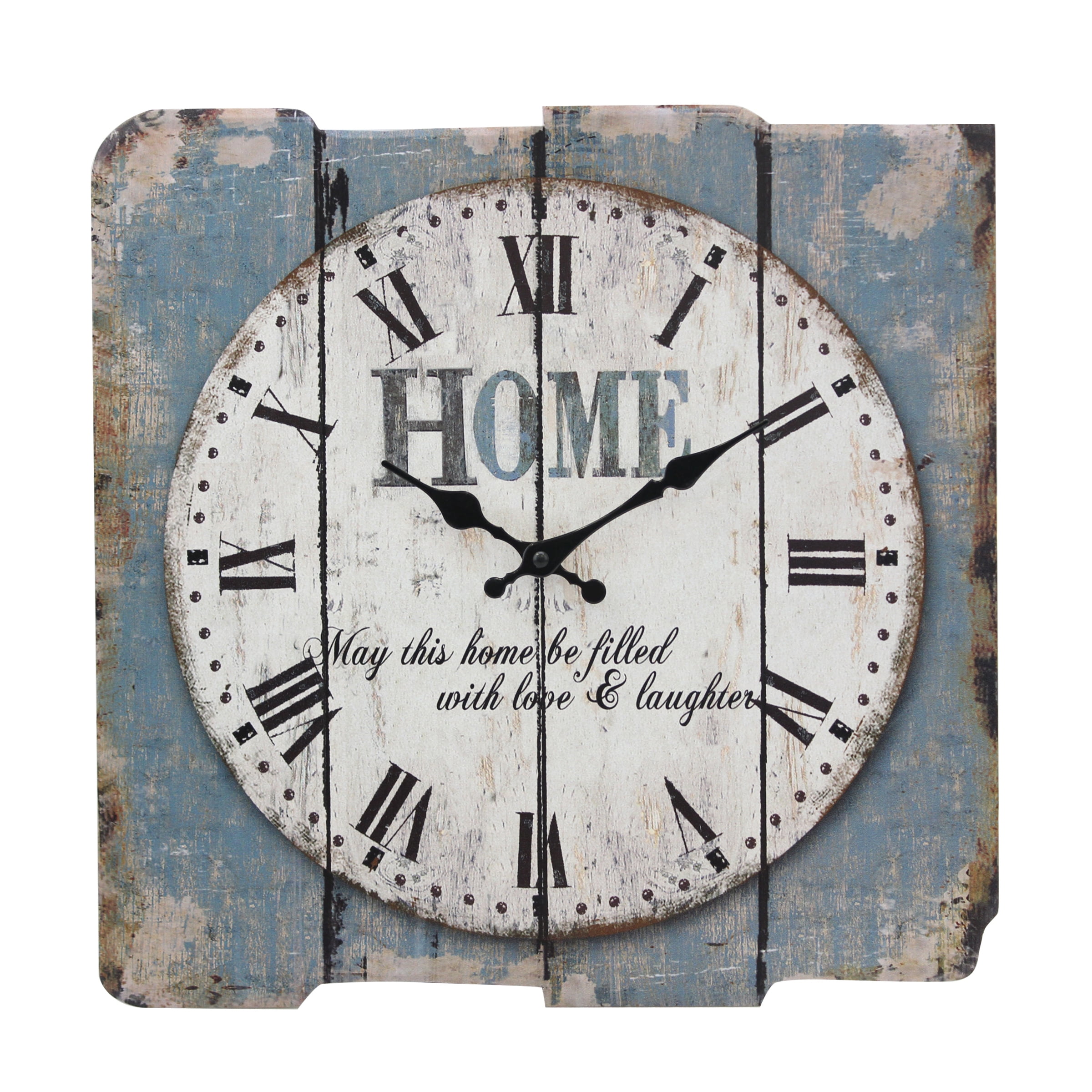 12 Inch Silver Square Wall Clock Digital Display Battery Operation Wall Clock Modern Silent Clock for Living Room Bedroom 