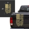 thumbnail image 2 of Army Dad Retired Vietnam Veteran Distressed American USA US Flag Truck Tailgate Vinyl Decal Compatible with most Pickup Trucks USMC USAF US Navy Decal Sticker (11" x 20", Cream), 2 of 8