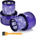 thumbnail image 1 of 2 Pack Vacuum Filter Replacement for Dyson V10, SV12, Cyclone V10, Absolute, Animal, Motorhead, Total Clean, HEPA Post Filter - Washable and Reusable, Replace Part # 969082-01, NOT for V10 Slim, 1 of 7