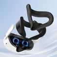 thumbnail image 2 of Breathable Silicone Face Cover Replacement for Meta Quest 3S VR Headset(Black), 2 of 4