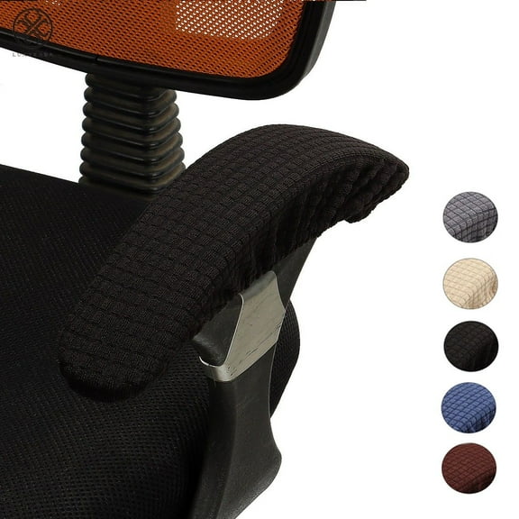 Luxtrada 1 Pair Removable Chair Armrest Covers Elastic Protector Office Armchair Cover Chair Arm Cover Protector Gaming Chair Rotating Chair Arm Rest Covers