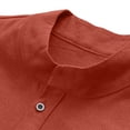 thumbnail image 4 of Eltusu Men's Casual Polo Shirts, Summer Button Stand-up Collar Breathable Shirts with Short Sleeve Orange Size 3XL, 4 of 8