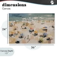 thumbnail image 4 of Stupell Industries Contemporary Summer Beachgoers Expression Canvas Art, 36 x 24, by Jacky Ngan, 4 of 8