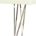 thumbnail image 3 of DecMode Modern Style Metal Table Lamp with Rectangular White Drum Shade, USB Plug & Power Outlet | 16” x 29”, 3 of 6
