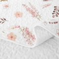 thumbnail image 5 of Erosebridal Watercolor Peach Blossom Twin Quilt Set for Girls, Cheery Blossoms Twin Coverlet Set, 2pcs, 5 of 7