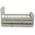thumbnail image 3 of Harper & Bright Designs Twin Bed Platform with 6 Drawers, Captains Bed Storage Daybed Frame for Boys Girls Guests, 3 of 8