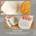 thumbnail image 6 of FUEENIRVA Beige Linen Oven Mitt 1Pcs 7.3X3.7X0.2In, 6 of 7