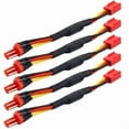 thumbnail image 2 of 5PCS 3PIN PC Fan Speed Reduce Noise Extension Resistor Cable Wire 3 Pin Male to Female Connector for Computer CPU Fan, 2 of 9