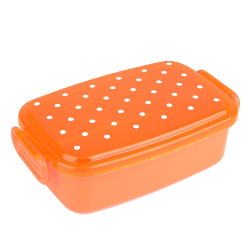 1PC Plastic Single Layer Lunch Box For Children Portable Outdoor Bento
