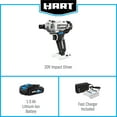 HART 20Volt Cordless Impact Driver Kit, (1) 1.5Ah LithiumIon Battery