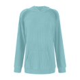thumbnail image 6 of CAIXIA Sweaters for Women Long Sleeve Knits Hoodie Cozy Lightweight Pullover Fall 2025 Winter Tops,Light Blue, 6 of 8