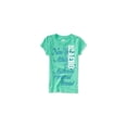 thumbnail image 1 of Aeropostale Girls New York Athletic Dept. Camiseta gráfica, verde, 4, 1 of 1