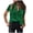 Green, variant on Xihbxyly Silk Shirts for Women, Women's Button Down Shirts Satin V Neck Short Sleeve Casual Work Blouse Tops with Pocket
