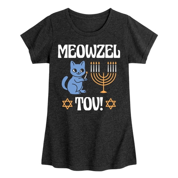 Instant Message - Meowzel Tov! Fitted Short Sleeve Graphic T-Shirt