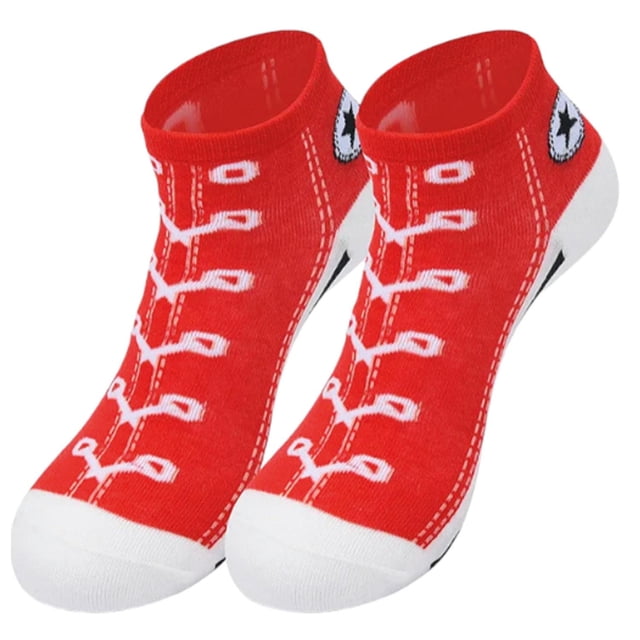 Calcetas antideslizantes VentDepot VersSockRed 1Par Rojo 5-9.5US Calcetines Tubo Corto Poliéster