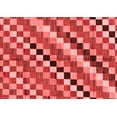 thumbnail image 1 of Ahgly Company Indoor Rectangle Checkered Red Modern Area Rugs, 7' x 9', 1 of 4