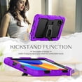 thumbnail image 2 of FJLBDE Case for Xiaomi Redmi Pad SE 8.7 inch 2024, Rugged Shockproof Tablet Cases Cover with Kickstand Shoulder Strap, Purple, 2 of 7