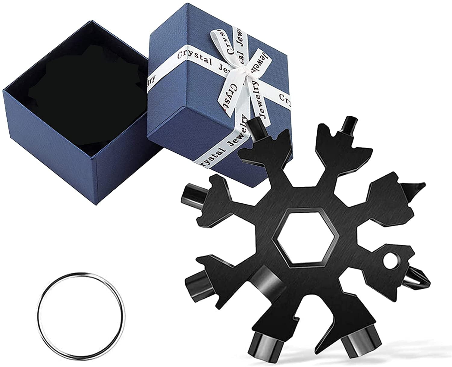 Snowflake Multitool, 18 in 1 Snowflake MultiTool and Keychain Pocket