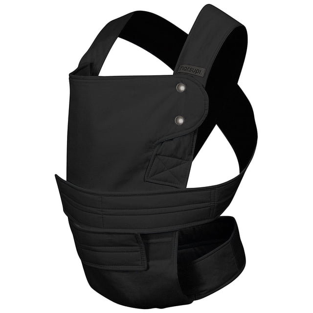Portabebés Marsupi Classic Negro Black Ajustable de Algodón Orgánico Talla L