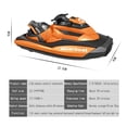 thumbnail image 3 of Lancha Rc 4CH 2.4G T16B RC Motorboat Impermeable Recargable para Niños Niñas (Naranja), 3 of 5