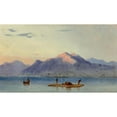 thumbnail image 2 of Judah Levasseur 14x10 Black Ornate Wood Framed Double Matted Museum Art Print Titled: Fishing on the Lake of Managua, Nicaragua (circa 1840), 2 of 5