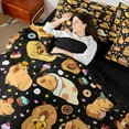 thumbnail image 4 of jejeloiu Kawaii Capybara 7-Piece Twin Bedding Sets,Cartoon Capybara Lover Bedding Comforter Set For Boys Kids Reversible, 4 of 8