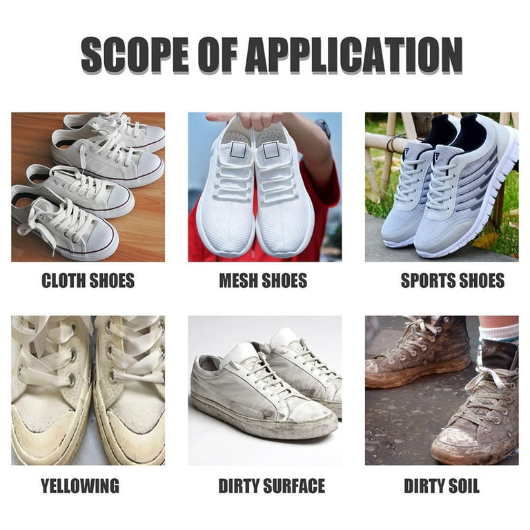 LITTLE HOME Shoe Cleaner Whitening Cleansing Gel oz Shoe Brush