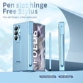 thumbnail image 6 of for Samsung Galaxy Z Fold 6 Case with S Pen + Pen Holder, [Hinge Protection] [Screen Protector] Full Coverage Protection Slim Phone Case for Samsung Galaxy Z Fold 6 - Blue, 6 of 8