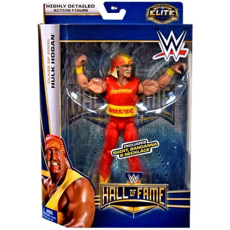 WWE Wrestling Hall of Fame Hulk Hogan Action Figure (Shirt, Bandanna & Necklace)