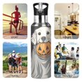 thumbnail image 7 of Yayeee 33oz Insulated Water Bottle Double Wall Stainless Steel with Flip Straw Lid, White Halloween Dog, 7 of 7