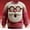Red, variant on Ugly Christmas Sweater Men Santa Claus Party Funny 3D Graphic Long Sleeve Pullover Sweatshirts Crewneck Xmas Holiday Tops