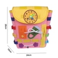 thumbnail image 6 of Opvise Interactive Felt Toddler Backpack Fun Learning Activities Felt Toy for Brain Development Life Skills, 6 of 8