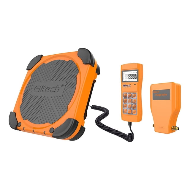 Elitech - Báscula electrónica de carga/recuperación de refrigerante LMC-300, aire acondicionado, air