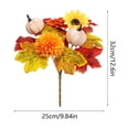 thumbnail image 3 of Beautynvta Fall Artificial Flowers, Fake Maple Leaf Floral Picks with Pumpkin Sunflower, Faux Autumn Maple Leaves Bouquet for Vase Fillers Thanksgiving Decor, 3 of 6