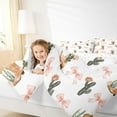 thumbnail image 4 of Feelyou Boho Cactus Plant Twin Comforter Sets, Tribal Bowknot Cowgirl Bedding Set, 2-Piece, 4 of 8