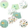 thumbnail image 3 of Calzoncillos tipo bóxer de algodón suave para niño pequeño Conjunto de 4 piezas de calzoncillos para niño con estampado de dibujos animados - Altura recomendada 95-105 cm, 3 of 5