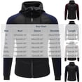 thumbnail image 4 of Bxsruta Mens Full Zip Hoodie Athletic Jacket Long Sleeve Workout Sweatshirt Activewear, 4 of 7