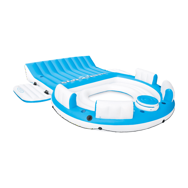 Intex inflatable relaxation island raft store with backrests and cooler