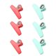 thumbnail image 1 of 6 clips grandes para bolsas resistentes, clips para bolsas de chips de 5", clips grandes para alimentos para almacenamiento de alimentos con asas herméticas para bolsas de pan, bolsas de refrigerios y F (verde Rojo Verde Cocina, Decoración y Otros, 1 of 5