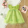 thumbnail image 2 of Bearichfupo Toddler Girls Fly Sleeve Butterfly Tulle Ruffles Dress Dance Party Princess Dresses Clothes, Sizes 2-3 Years, 2 of 6
