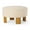 Refined Natural, variant on Maven Lane Celia Contemporary Upholstered Ottoman with Refined Brown Wood Finish