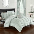 thumbnail image 6 of 10 Piece Voni Pinch Pleated, ruffled and pleated complete Bed In a Bag Comforter Set Sheets set and Decorative pillows, 6 of 6