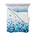 thumbnail image 7 of Quilts Queen Size Bedding Set, Ombre Blue Polka Dot Lightweight Quilted Comforter, Abstract Watercolor Geometric Gradient Soft Bedspread Coverlet with Pillow Covers for All Season, 90" x 96", 7 of 7