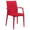 thumbnail image 1 of LeisureMod Fauteuil de Salle à Manger Moderne Tissé en Masse pour Intérieur et Extérieur, Rouge, 1 of 8