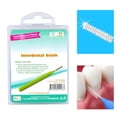 thumbnail image 3 of 40Pcs/Box Interproximal Brush Safe Ergonomic Stainless Steel Wire Health Care Interdental Brush for Home ,Orange, 3 of 7