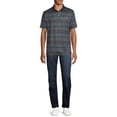thumbnail image 4 of Ben Hogan Men's and Big Men's Short Sleeve Stripe Print Golf Polo Shirt, up to 5XL, 4 of 6