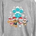 thumbnail image 3 of Paw Patrol - Pup Group Snowy Pawprint - Toddler And Youth Long Sleeve Graphic T-Shirt, 3 of 6