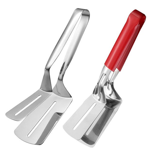 Espátula de acero inoxidable para barbacoa con agarre antideslizante, resistente al calor, para hamburguesas, pescado y panqueques, utensilio de cocina multiusos.