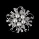 thumbnail image 2 of Boda Nupcial Perla Sintética Diamante de Imitación Flor Broche Pin Joyería, 2 of 6