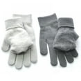 thumbnail image 3 of Guantes de punto lisos para mujer, de lana, cálidos, de invierno, con dedos completos, 3 of 5